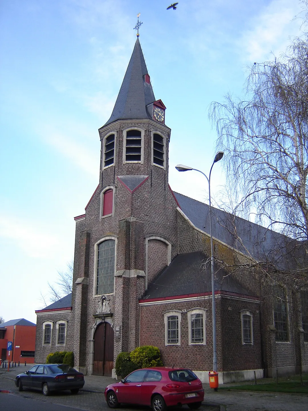 Church of Saint Amand in Oostakker. Oostakker, Gent, East Flanders, Belgium