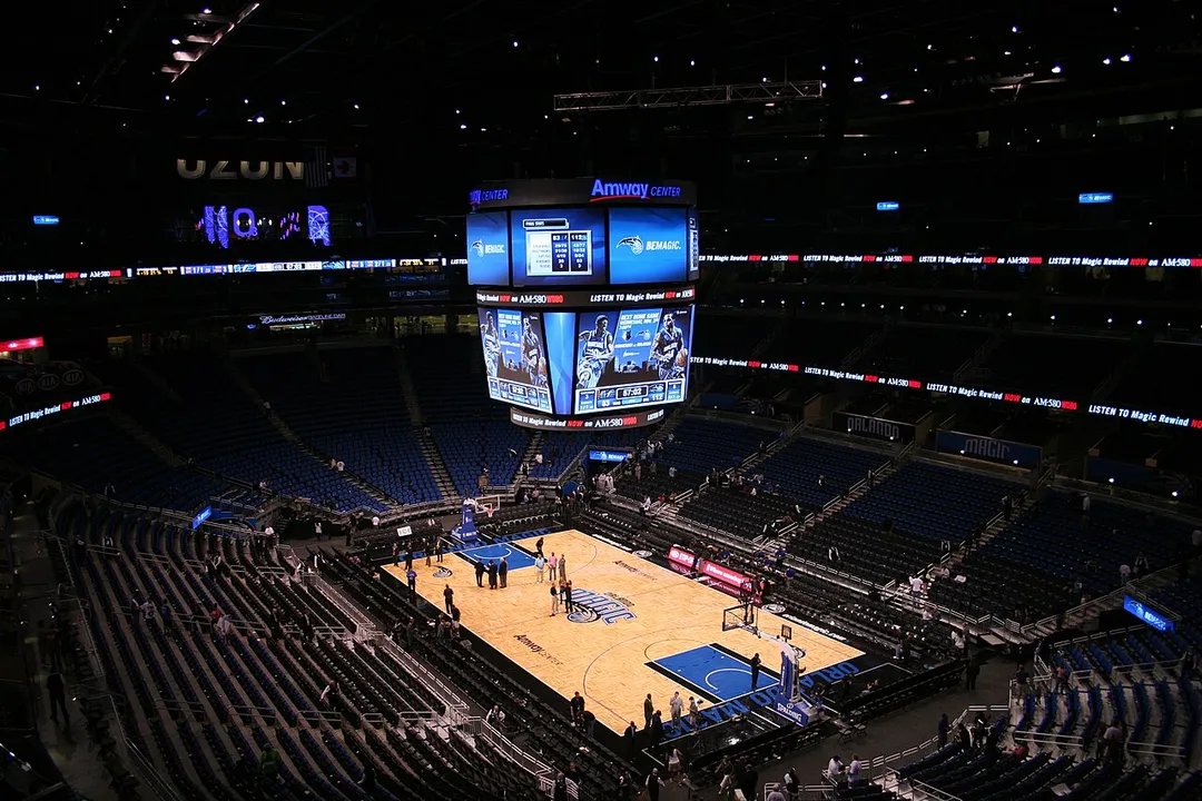 Magic home game at Amway Center.  First NBA regular season game at Amway Center against the Washington Wizards.
