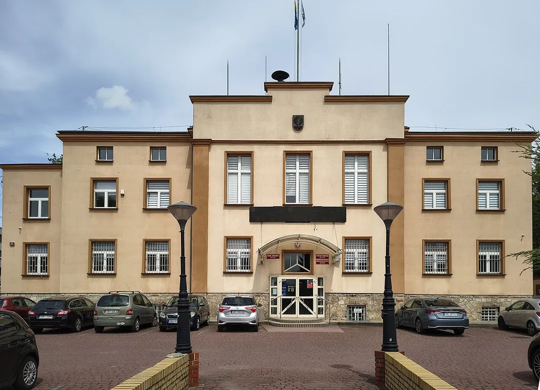 Town hall in Orzesze, Upper Silesia, Poland