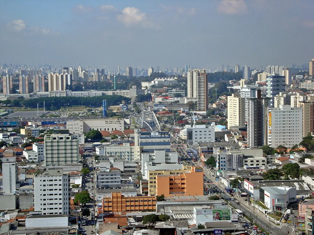 View of Downtown Osasco from the top floor of Best Western Osasco