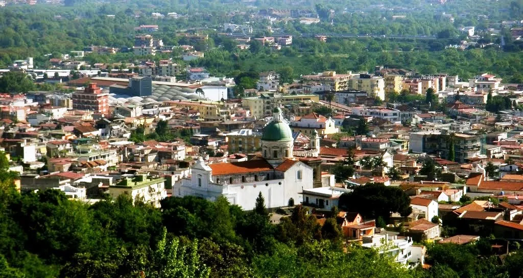 Panorama di Ottaviano (Italia),elaborazione mia.