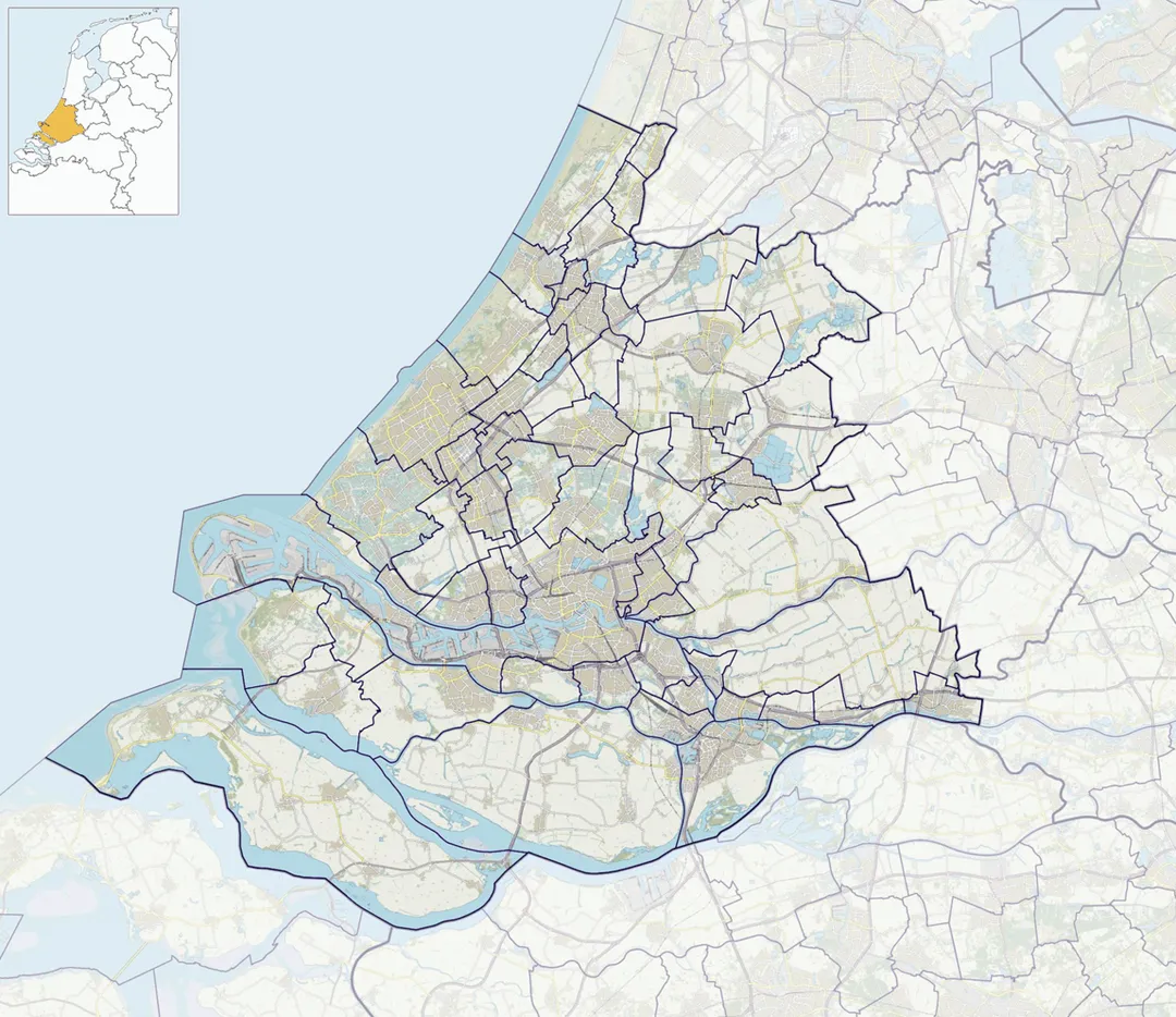Positiekaartje van de provincie, variant "gemeentelabels"