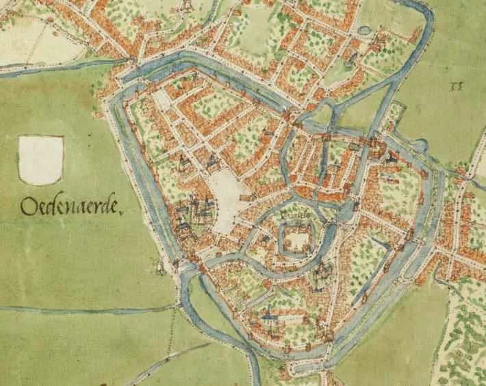 Oudenaarde, Belgium_;_
detail from Deventer_Map