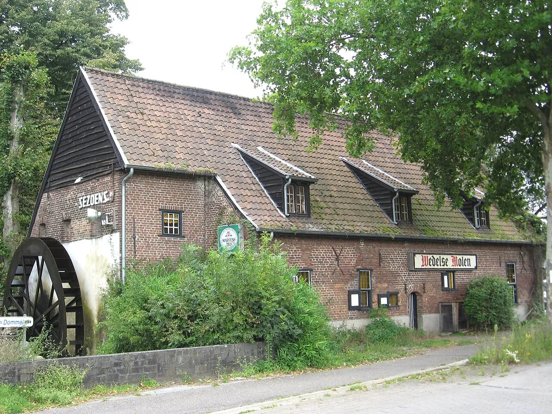 Wedelse Molen at the Dommel in Overpelt, Limburg, Belgium