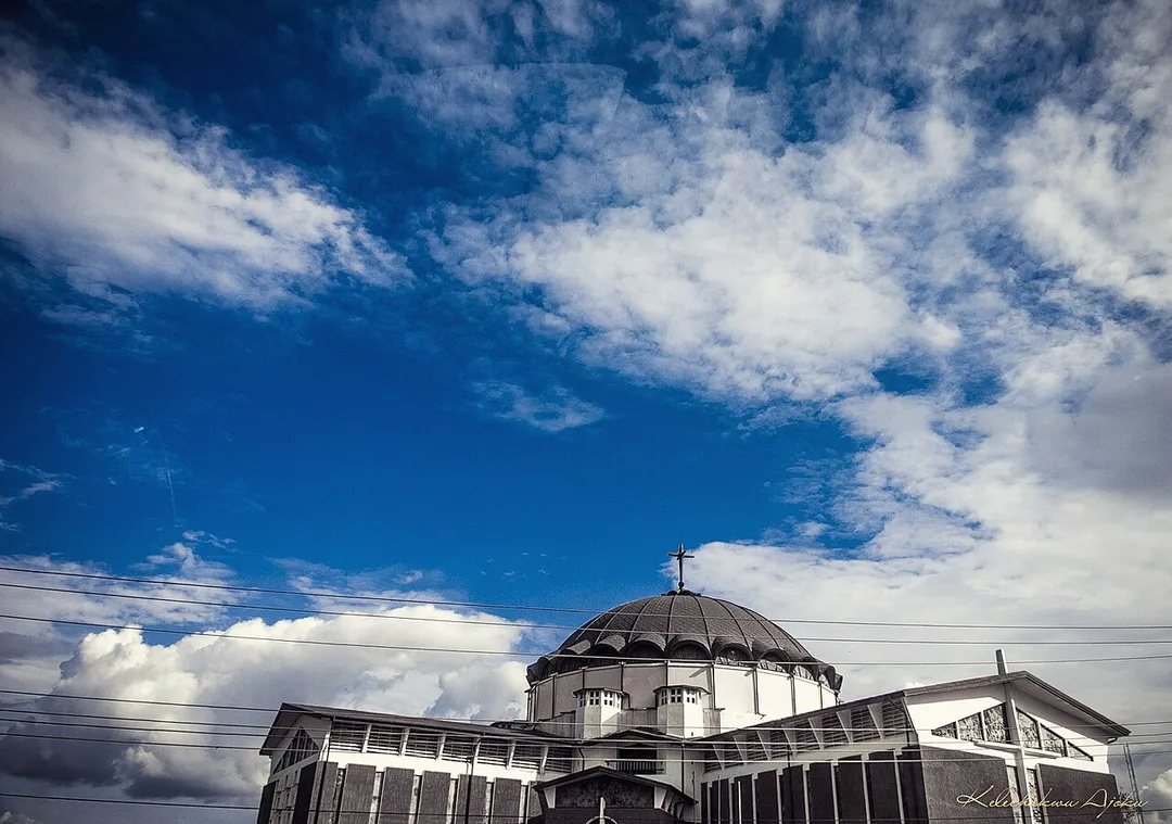 Catholic Archdiocese of Owerri's headquarters located at Control Post Owerri, Visible to everyone about to enter the Capital. It is a Massive structure and great Architectural work, undeniably a monument.