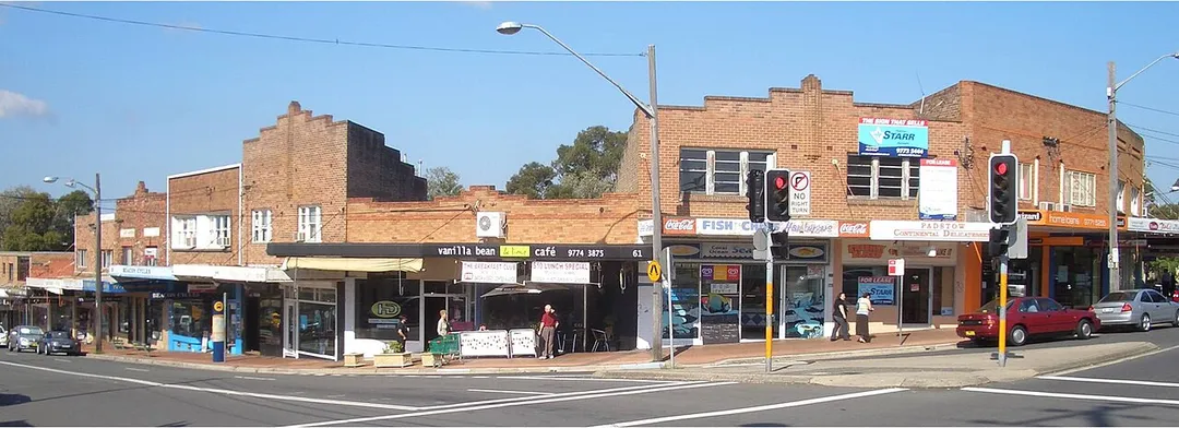 Padstow, Howard Road and Padstow Parade intersection