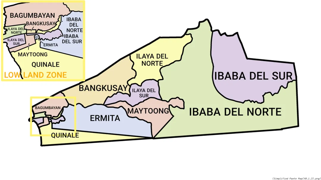 Brgy. Map Arrange Many of Sitio and purok in the low land and Sierra Madre