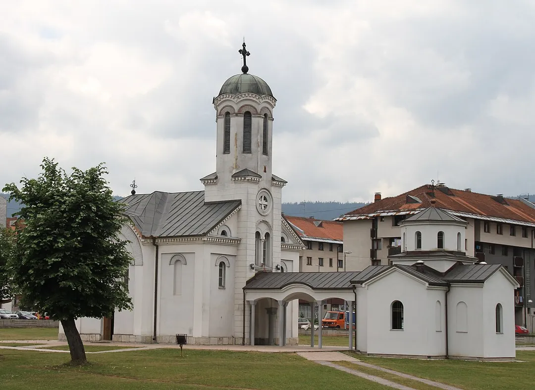 St Gregorij church in Pale, Republika Srpska, in western Bosnia-Hercegovina