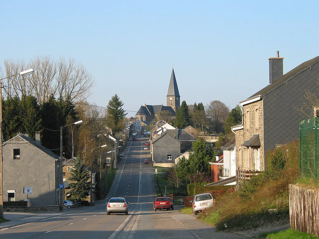 Paliseul (Belgium), the Bouillon street.