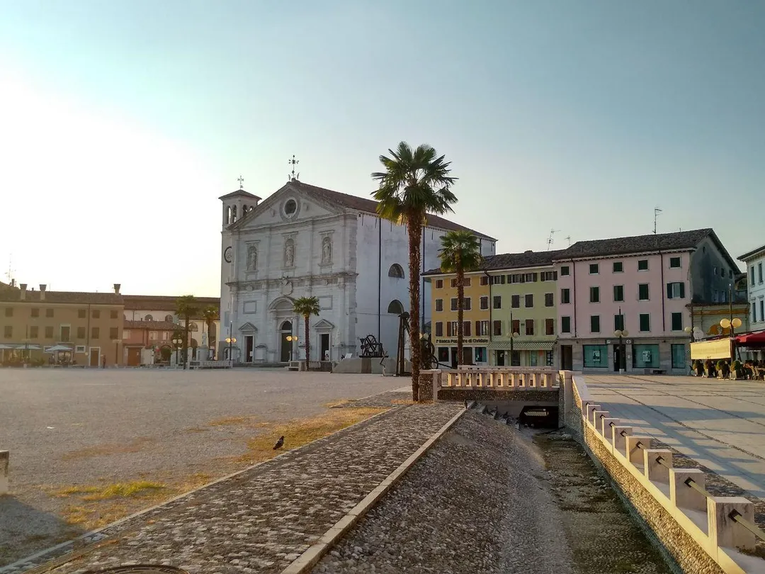 Fortezza di Palmanova, tramonto sulla Piazza Grande