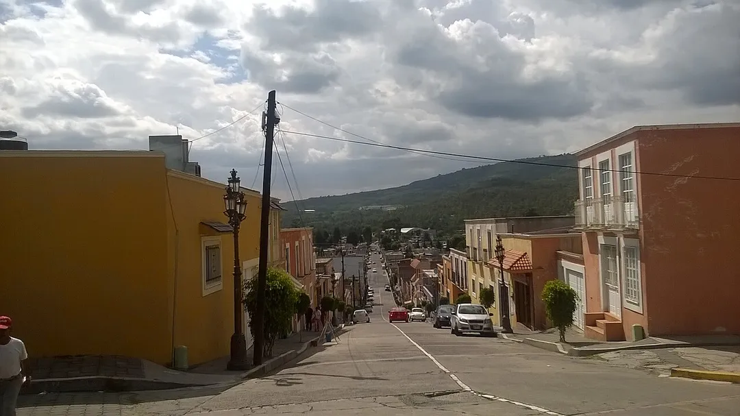 Calle en Panotla, Tlaxcala