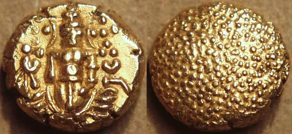 Gold pagoda from the Dutch mint at Pulicat in India, c. 17th or 18th century