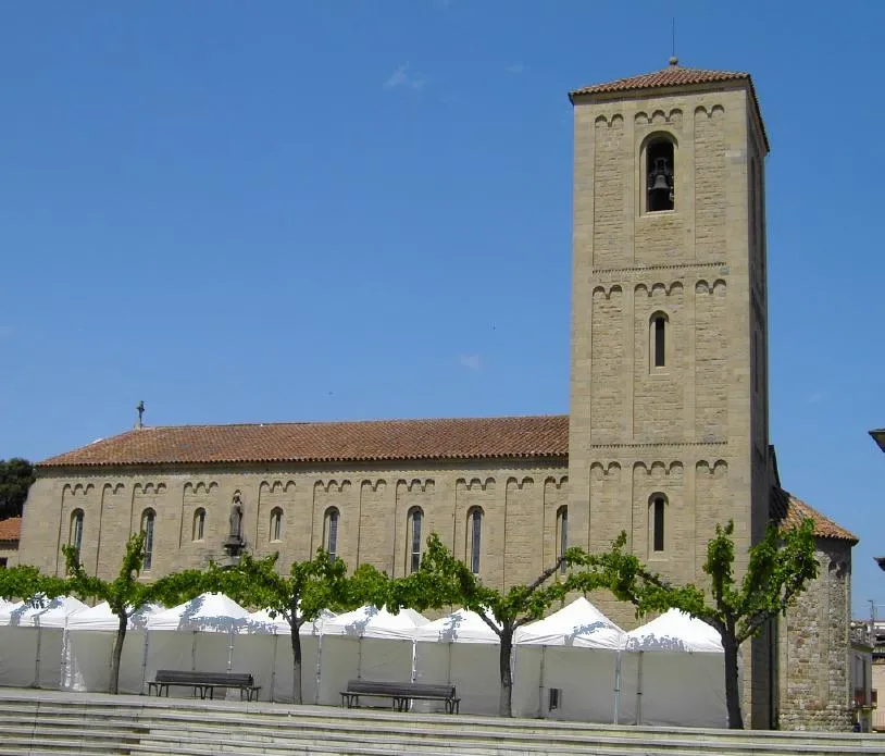 Image of the Sant Esteve's Church in the Spanish town of Parets del Vallès (Catalonia, Spain).