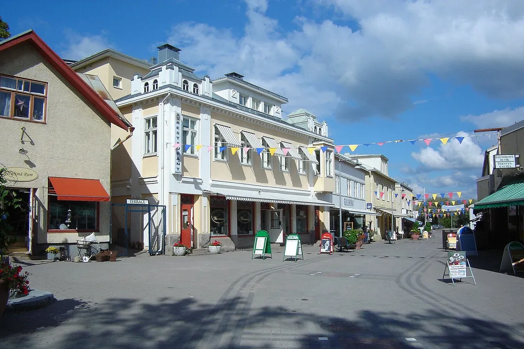 City centre of Pargas, Finland