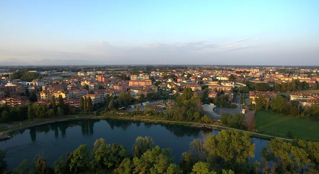 Panorama di Paullo verso nord