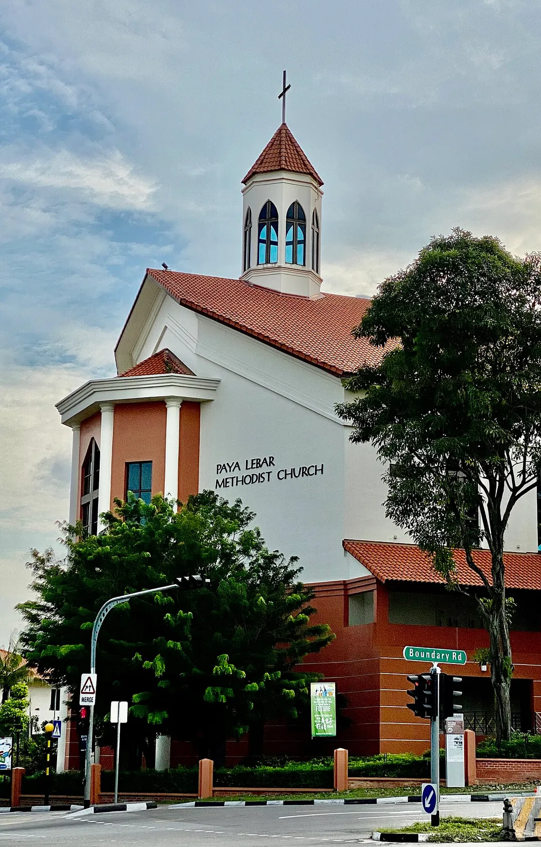 Paya Lebar Methodist Church was established in Singapore in 1932. It is located at 5 Boundary Road, Singapore 549954