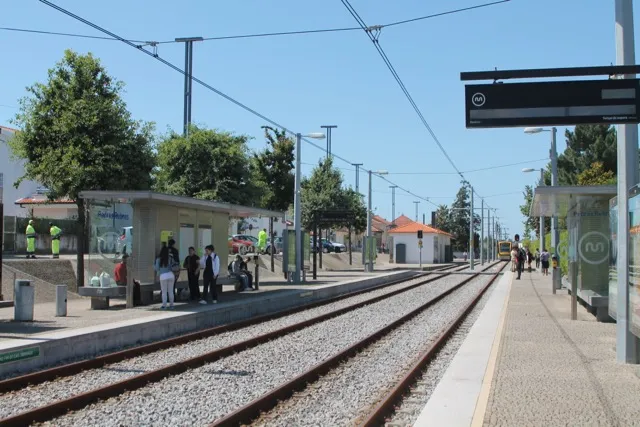 The Pedras Rubras stop of the Metro do Porto