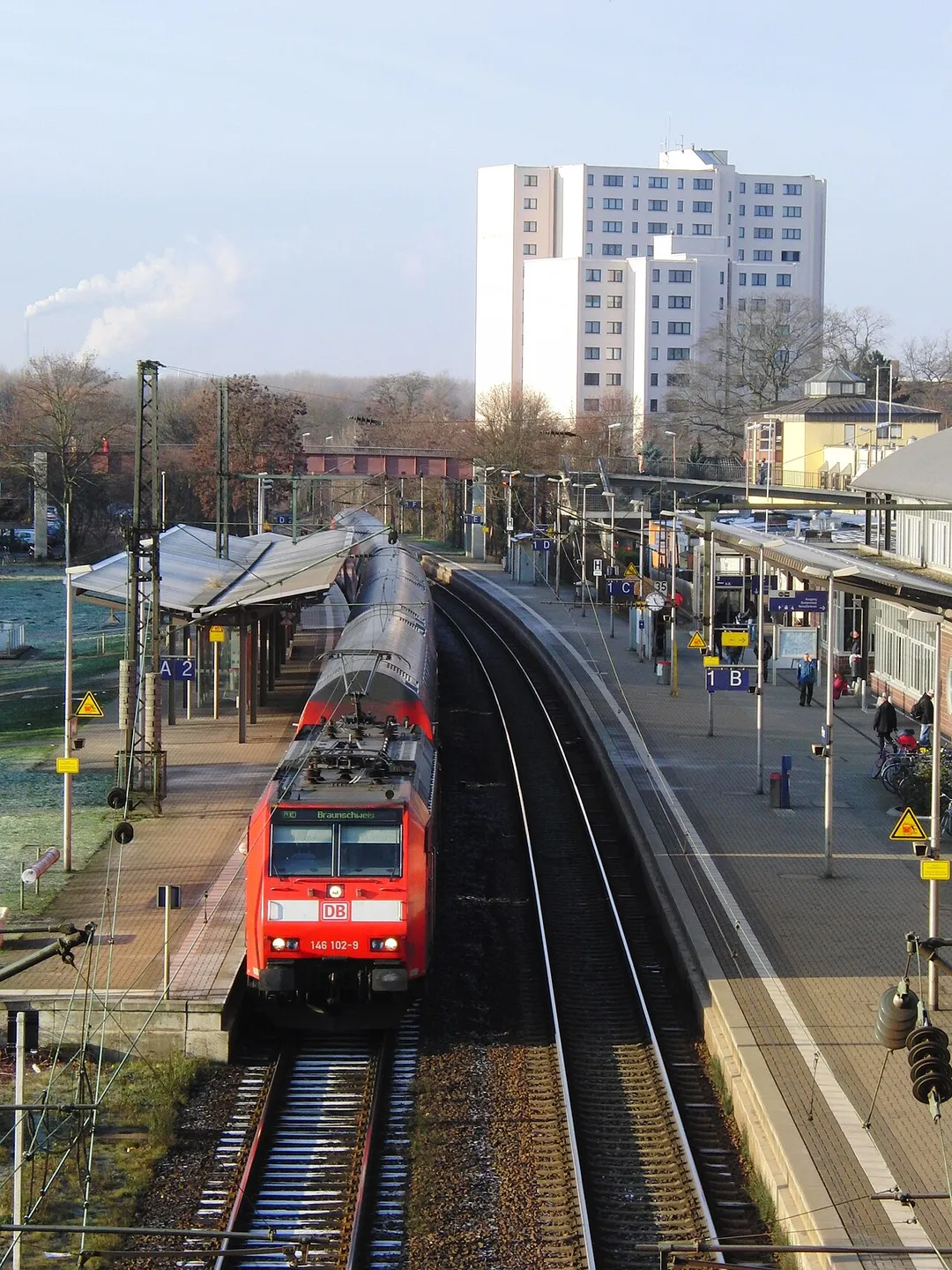 Train station Peine, view to the West