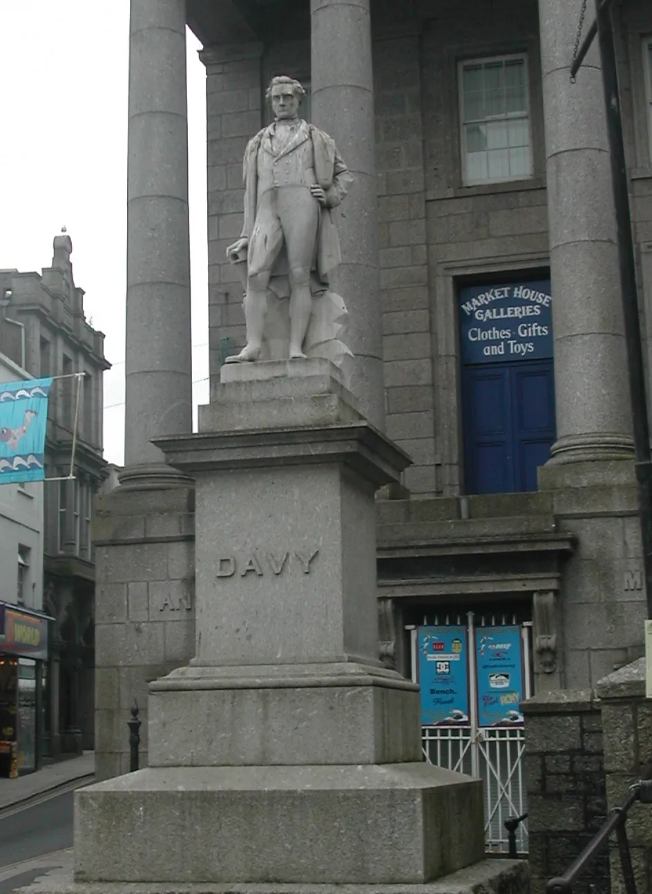 Statue of Sir Humphry Davy
Market Jew Street, Penzance, Cornwall, United Kingdom
June 2006

Author Chris Angove