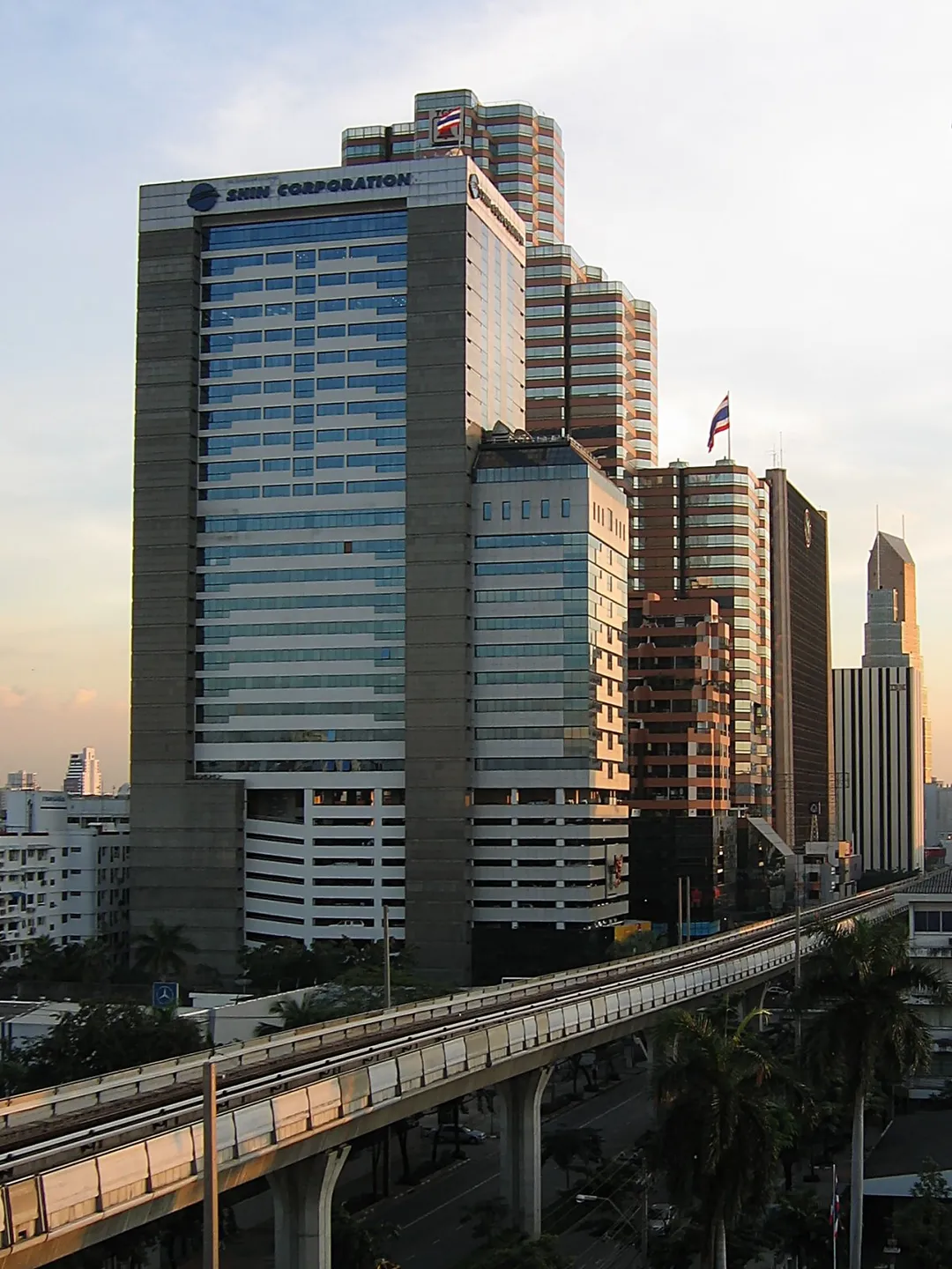 Buildings on Phahonyothin Road, Phaya Thai District, Bangkok.