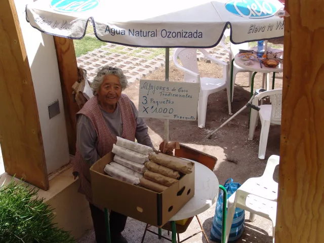 Street vendor in Pica at the Oasis