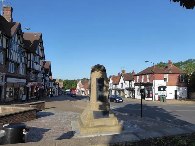 Looking west south-west down the High Street