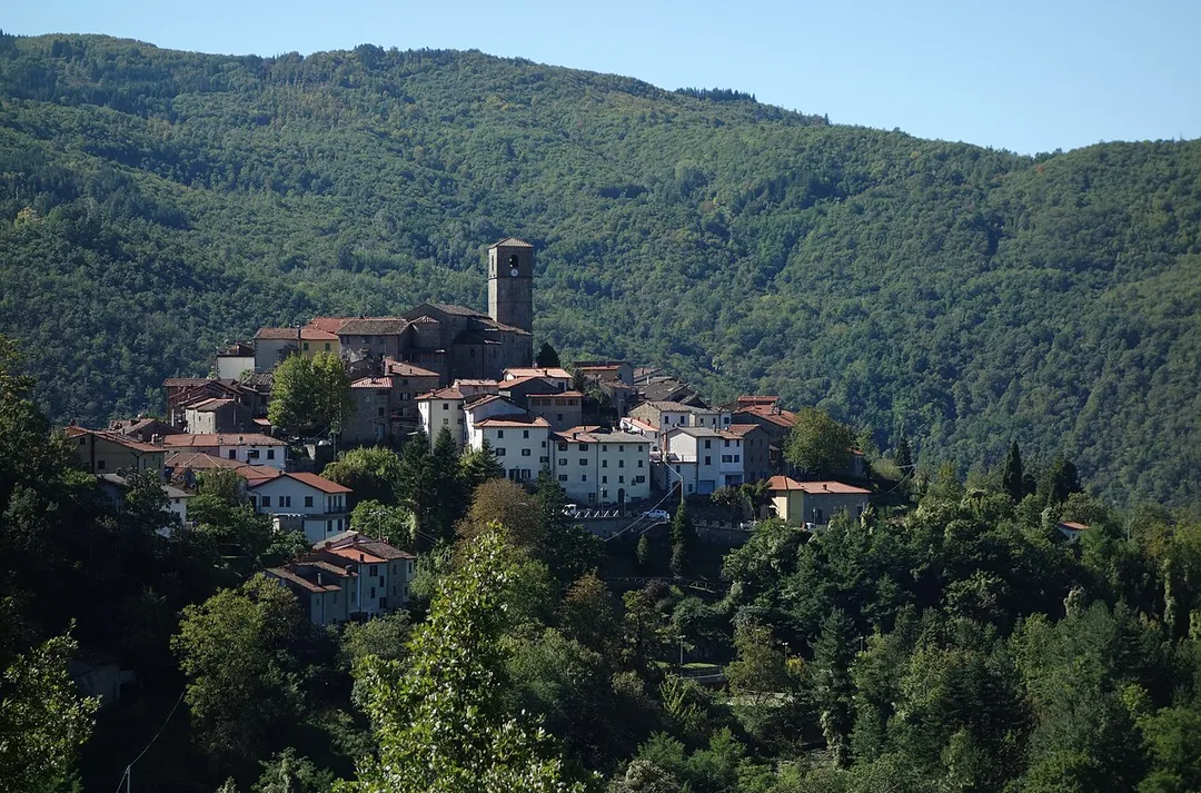 The village of Piteglio, part of the town of San Marcello Piteglio, in Tuscany, Italy.