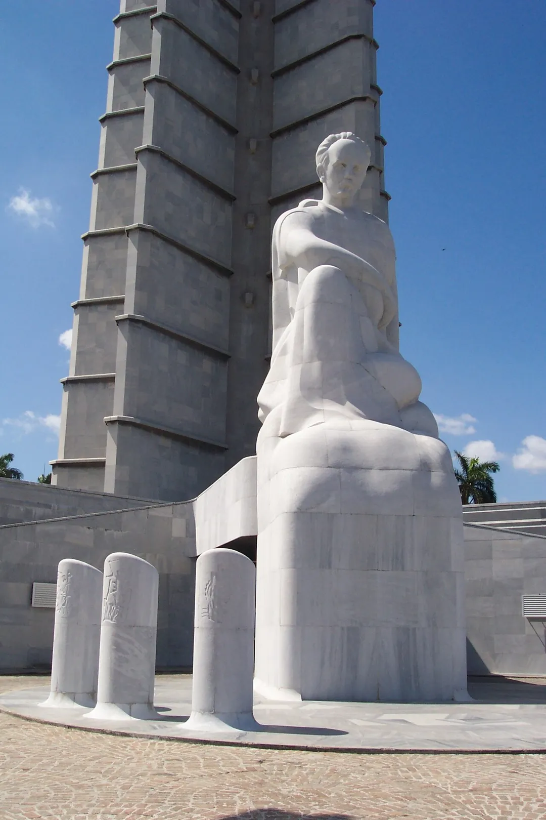 Statue of José Martí outside the Memorial José Martí