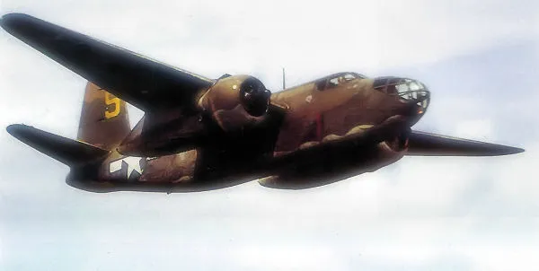 British Boston III (Douglas A-20 Havoc) used by the 8th Air Force Headquarters staff at Bovingdon Airfield, England
Source: US Army Air Forces via National Archives via Roger Freeman: The Mighty Eighth, The Colour Record, 1991