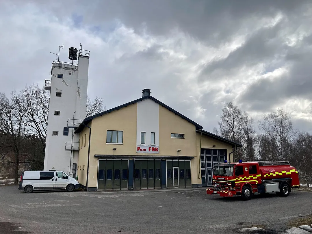 Pojo FBK (volunteer fire department) in Pohja, Raasepori, Finland. Picture taken 26.3.2022.