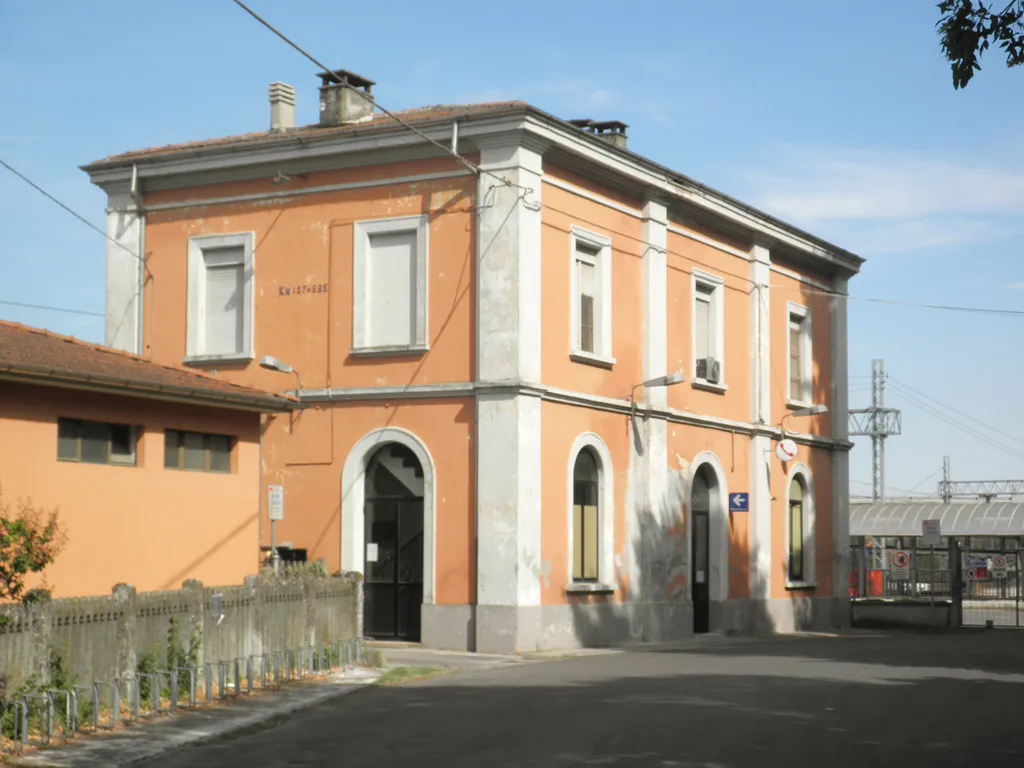 La stazione ferroviaria di Pontenure.