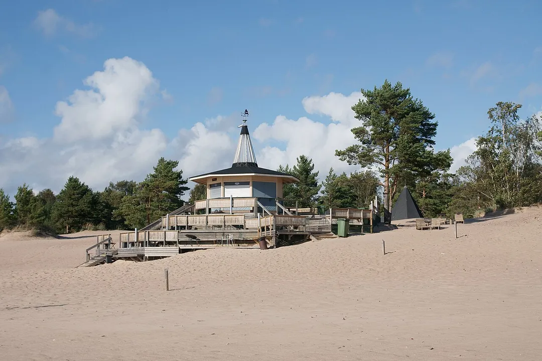 Bikini bar in Yyteri beach.