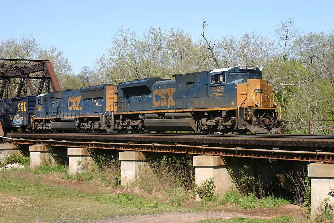 CSX 4648 EMD SD70ACe The waterworks, near Port Reading Junction, Bridgewater, NJ