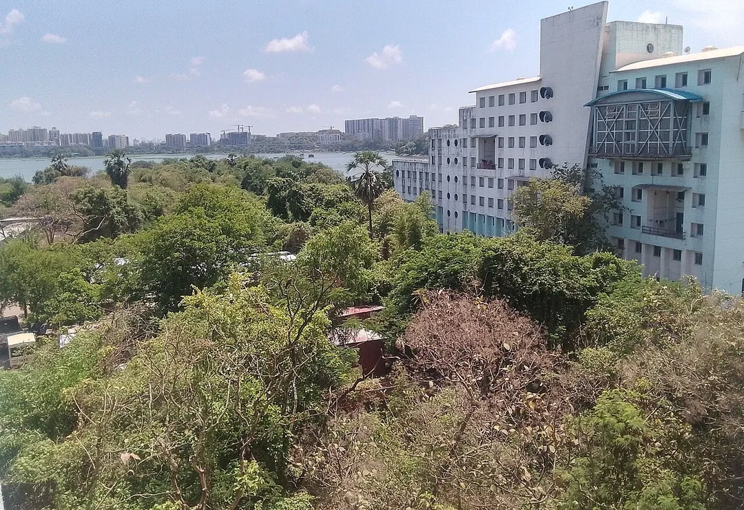 Powai lake as seen from H14 of IIT Bombay
