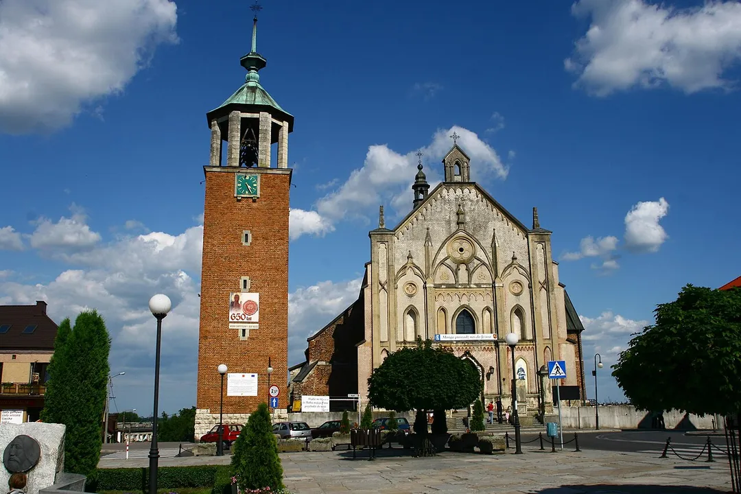 Saints Mary and John the Baptist church in Proszowice, Poland
