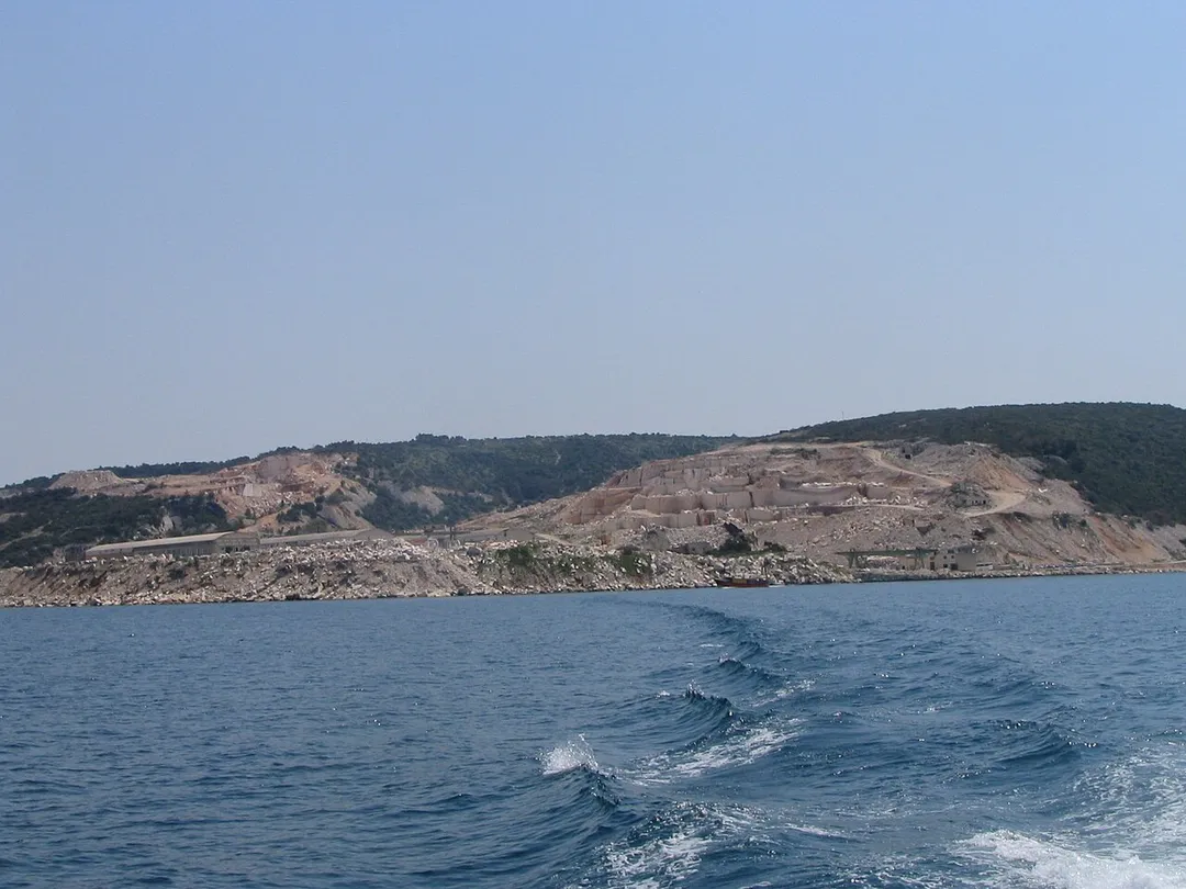 Stone mines near Pučišća, island of Brač (Croatia). Own photo.