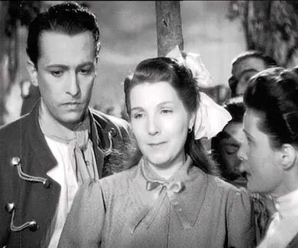 Hugo del Carril y Libertad Lamarque en La Cabalgata del Circo (1945)