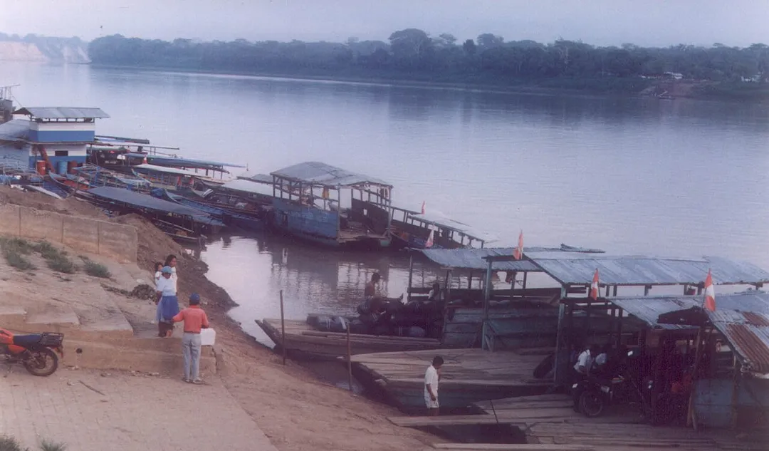 Ferry across the Madre de Dios River.