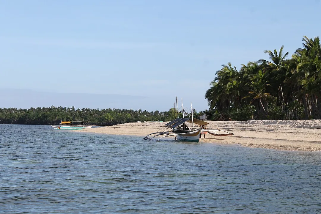 A tourist spot island of Marinduque at the town Sta. Cruz