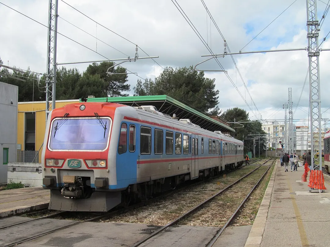 An FSE train at Putignano railway station