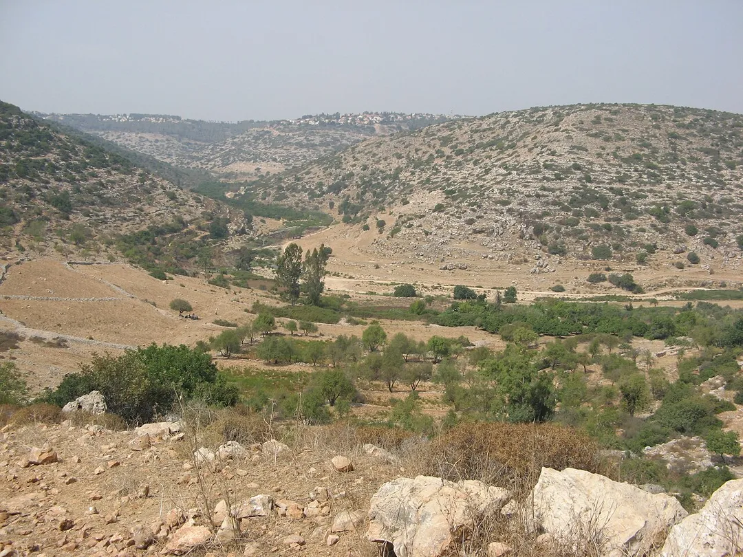 Kana wadi near Karnei Shomron in the West Bank