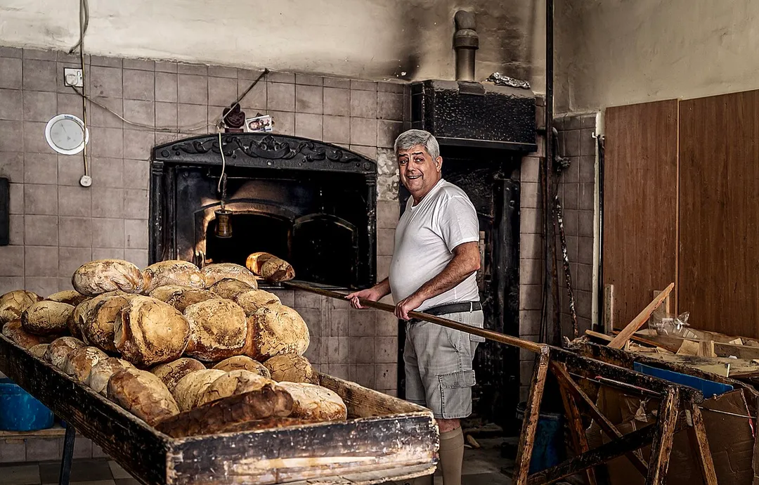 The most common food in Malta is bread, which is highly prized by the locals. Qormi is known throughout the country as the main hub of traditional Maltese bread production. Image taken in Qormi on the 19th November 2022.