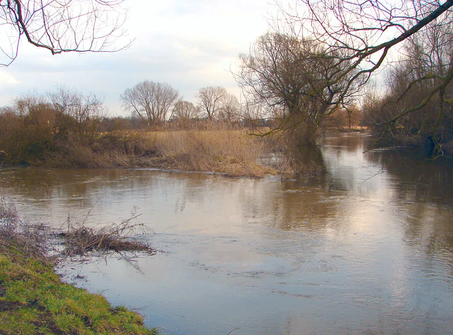 Mündung der Schunter in die Oker