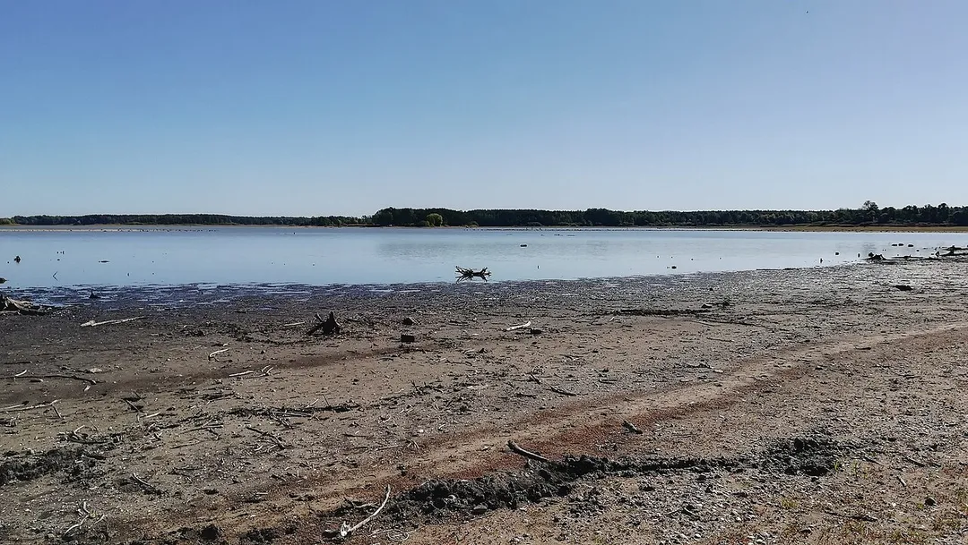 Stausee nach 3 Monaten Abstau (2019_09_21)