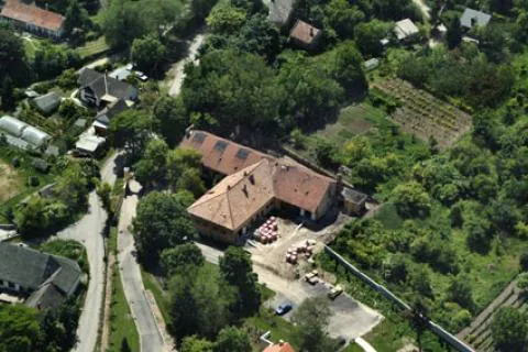 Rácalmás, Hungary, aerialphotography