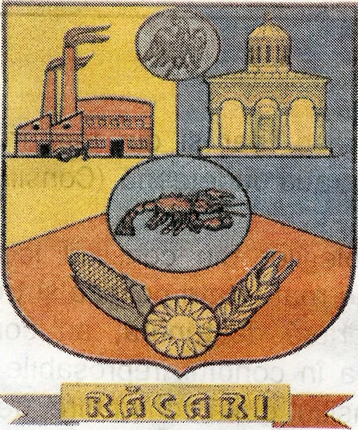 Coat of arms of Răcari, Dâmbovița County, Romania.