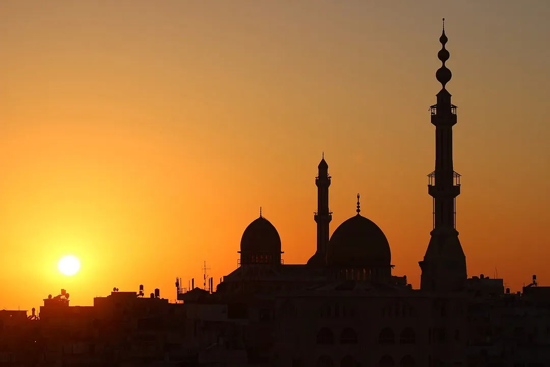 Umm al-Fahm skyline at sunset