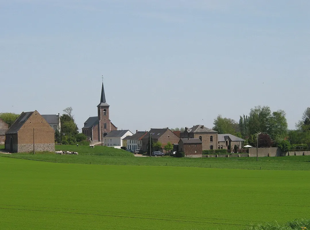 Petit-Rosière (Belgium),  the village in the springtime.