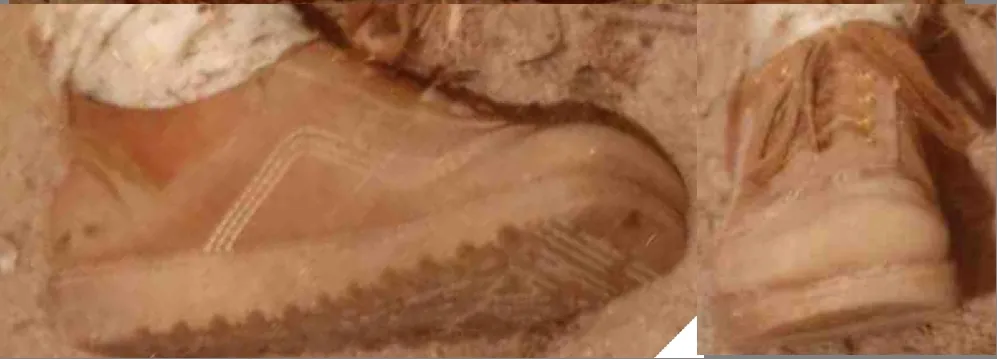 Boots worn by an unidentified female located in California