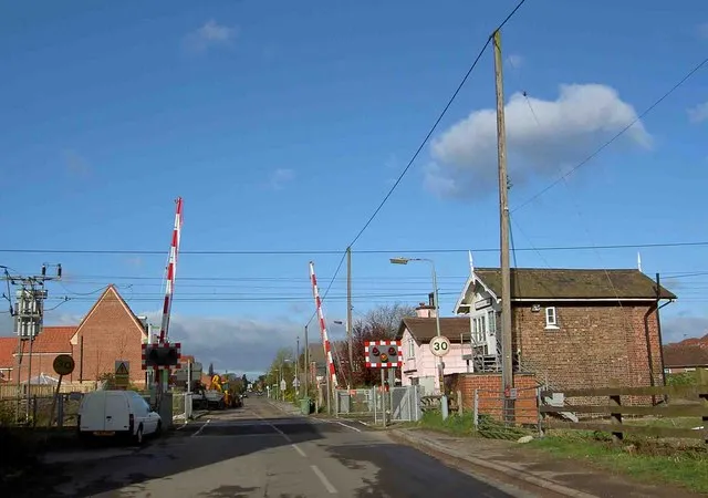 Ranskill level crossing On the East Coast main railway line.